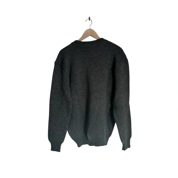 Vintage Swiss Army Wool Sweater Pullover Jumper Half-Zip 90s Genuine Size 48 - Picture 4 of 6